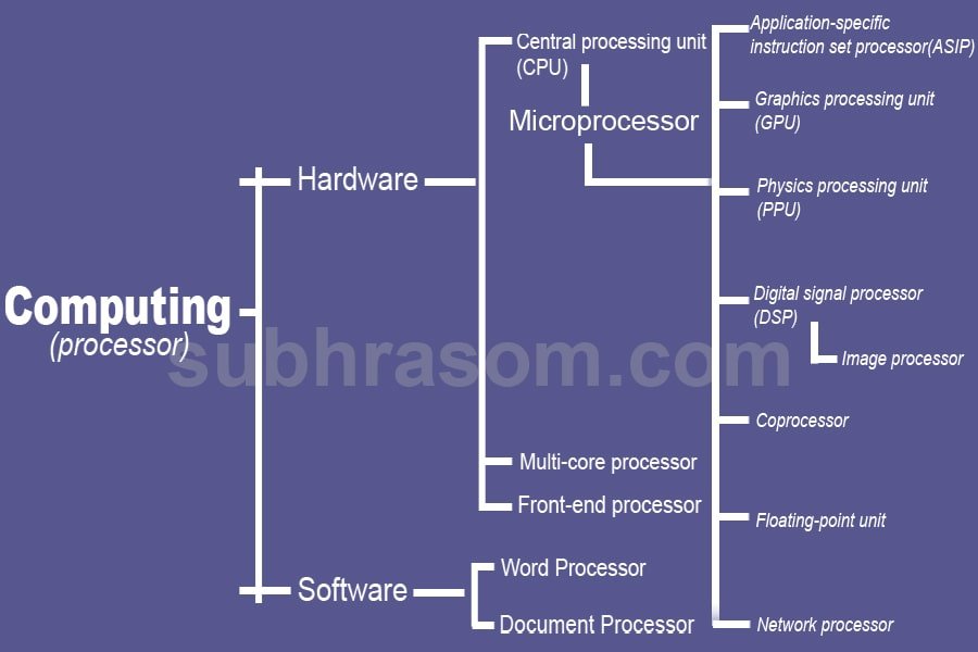 Processor Info-graphic structure