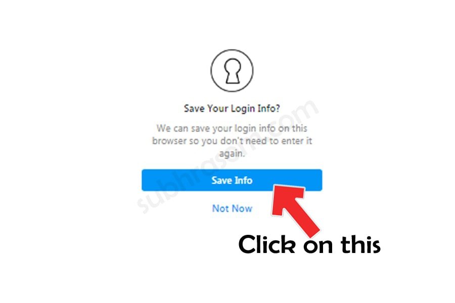 Login details save process
