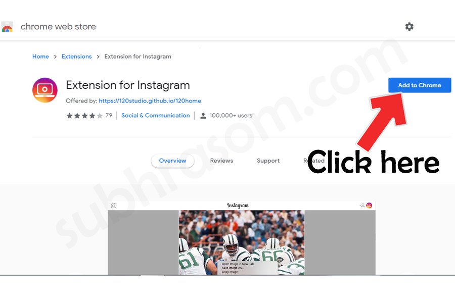 Extension for Instagram