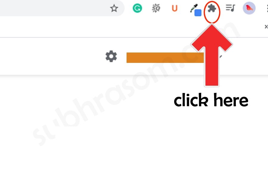 how to open extension menu