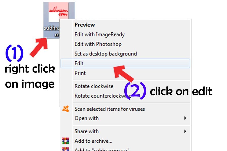pendrive icon change process step by step(this image is about opening editor to change image format)