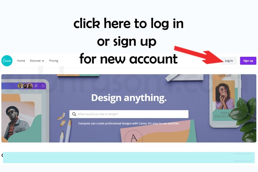 Opening Canva for creating Image Meme