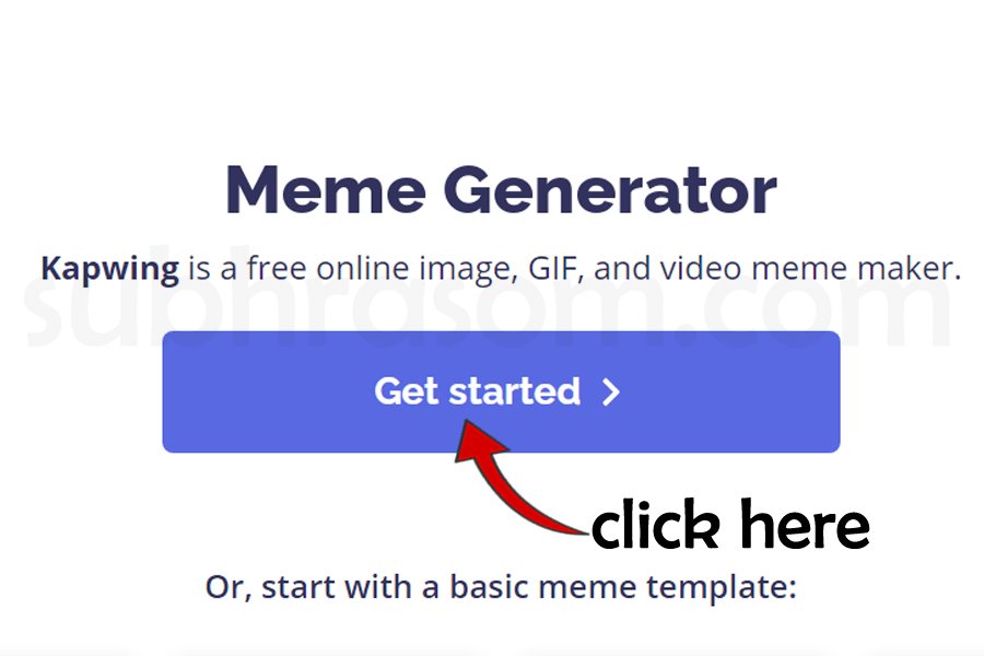 Opening and creating video meme in Meme Generator